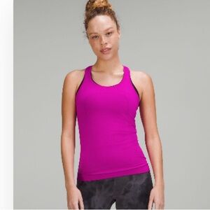 Lululemon swiftly 2.0 hip length purple highlight tank